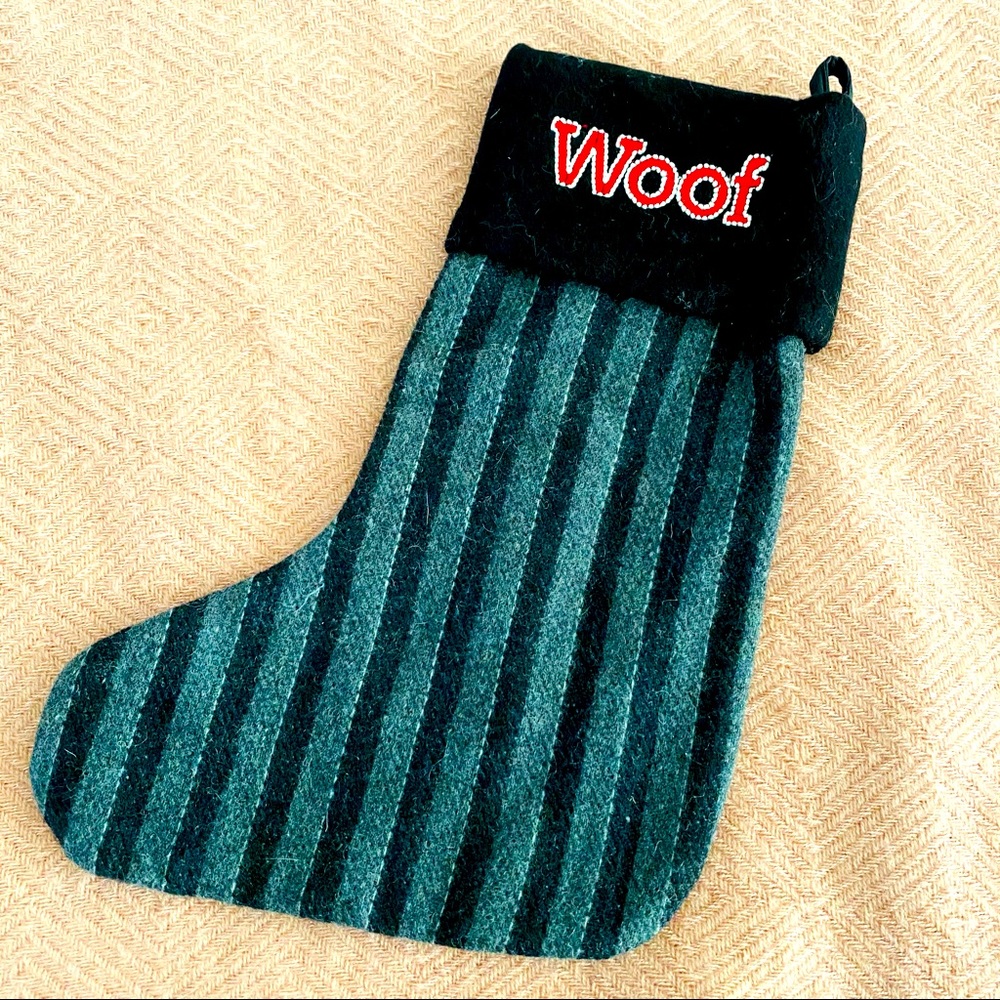 Woof Christmas stocking for dog